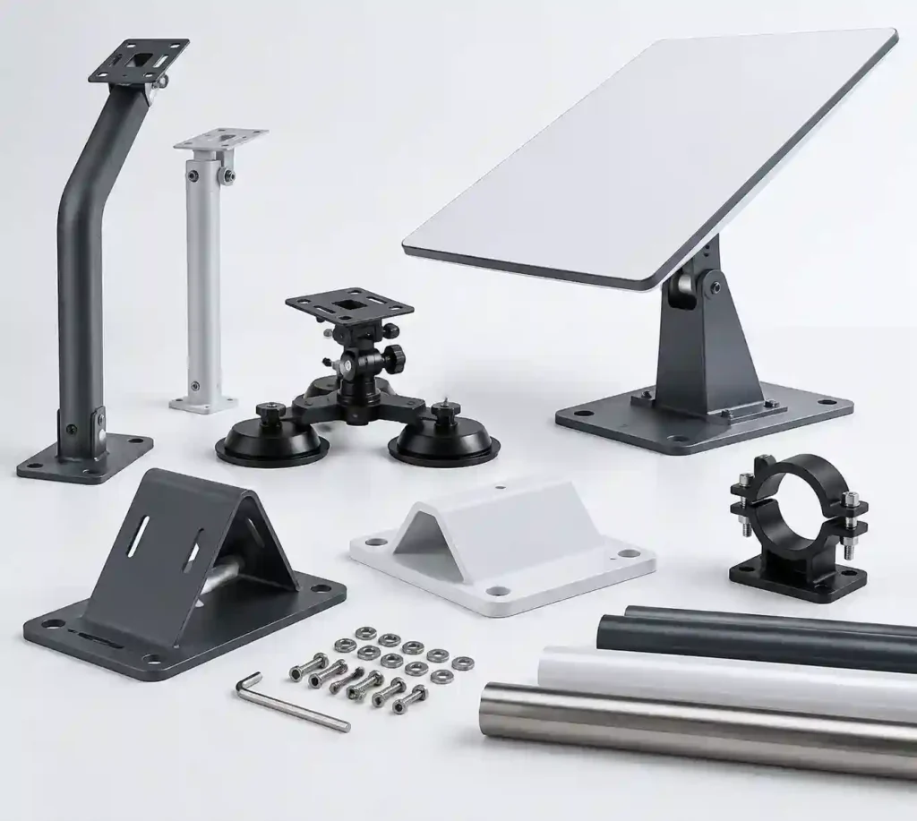 Starlink accessories mounting brackets and installation structure solutions