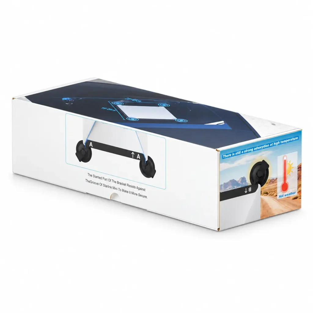 Packaging box for Starlink Mini suction cup mount